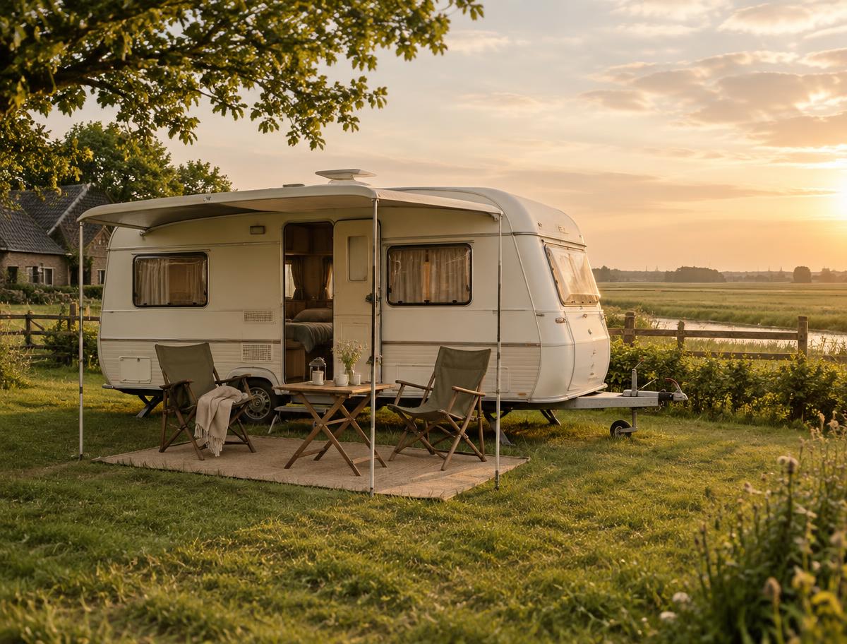 Huurcaravan voor maximaal vier personen